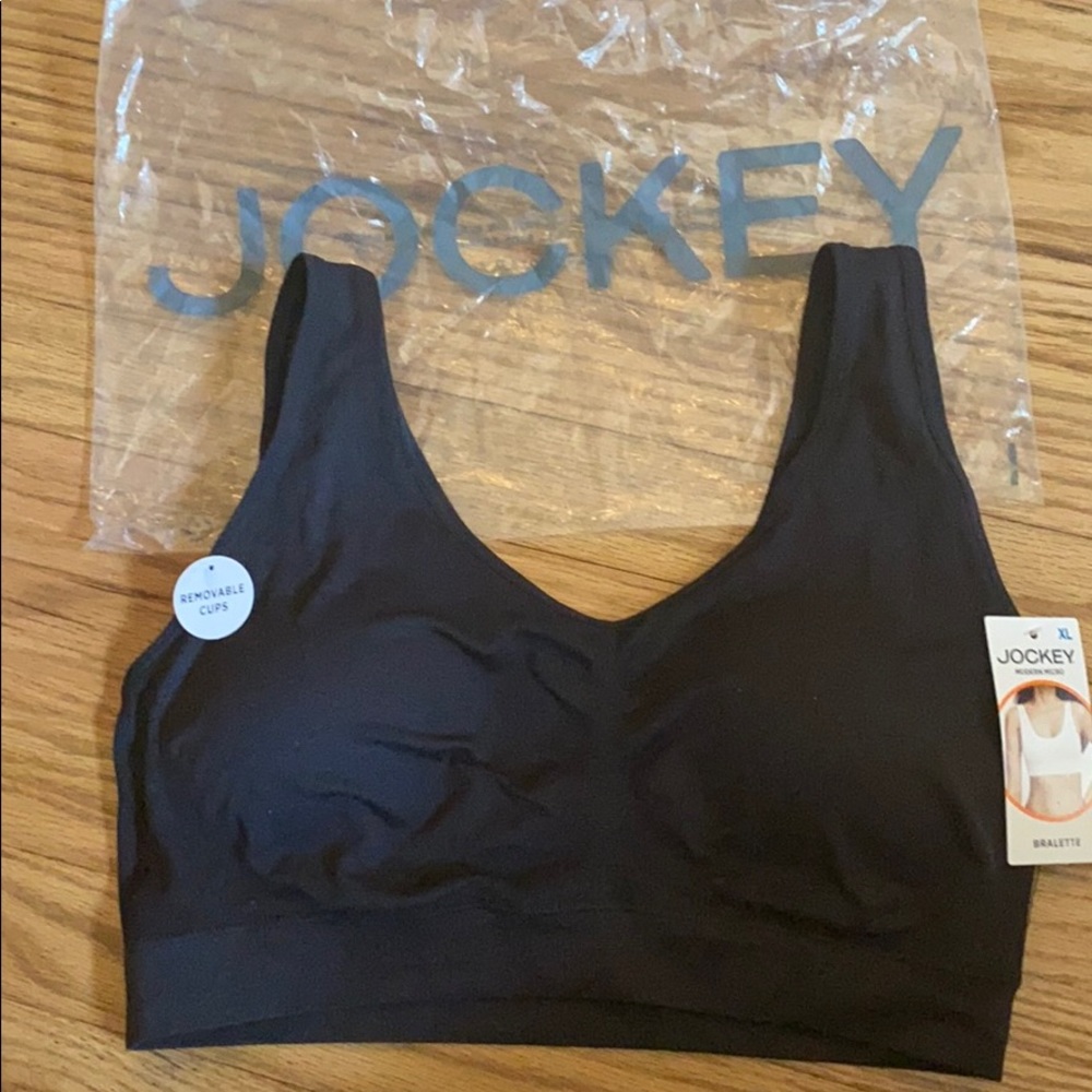NWT microfiber stretch jockey bralette